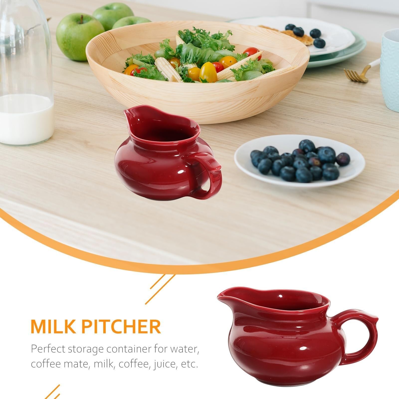 Salsiera Perfetta Per Salse Ceramiche Creative Con Manico Barattolo For Sugo Di Soia E Crema Caffè Lattina For Il Tè Ristoranti E Feste(Grün)