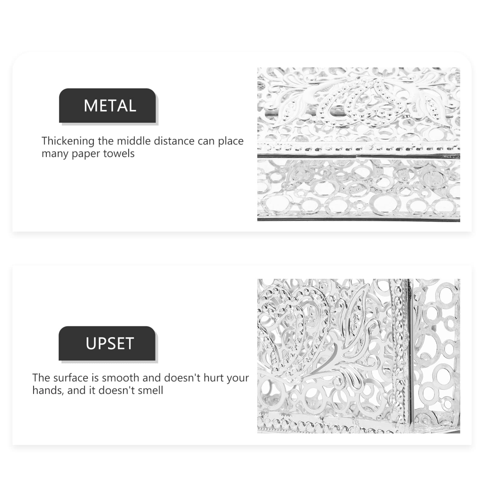 BESTonZON Tabletop Napkin Holder Restaurant Napkin Holder Dinner Napkin Holder Metal Tissue Holder Tabletop Napkin Stand Metal Stand Car Napkin Holder Metal Brackets Alloy Vertical Cocktail