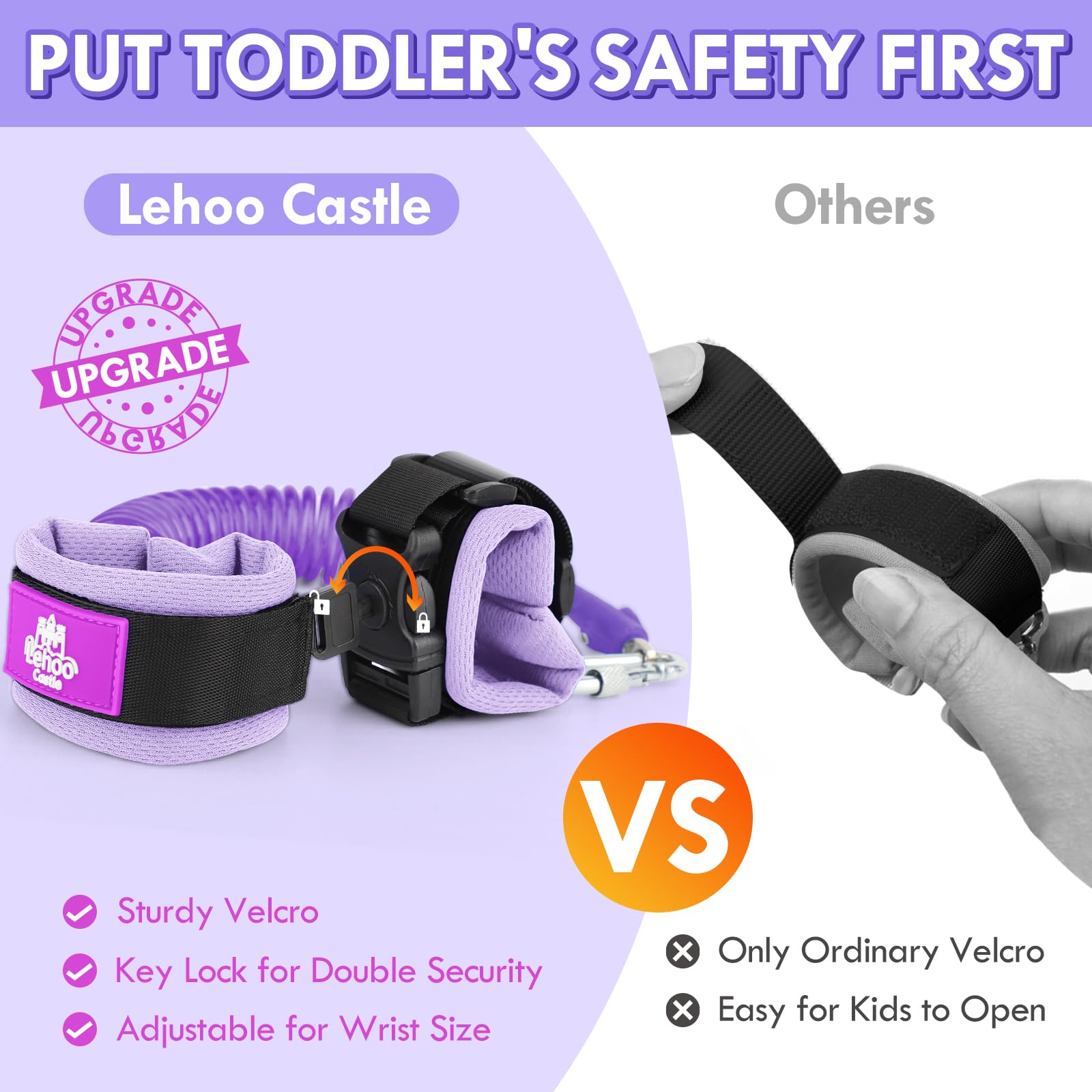 Lehoo Castle Toddler Reins, 4 in 1 Baby Reins Walking Harness Butterfly - Image 2