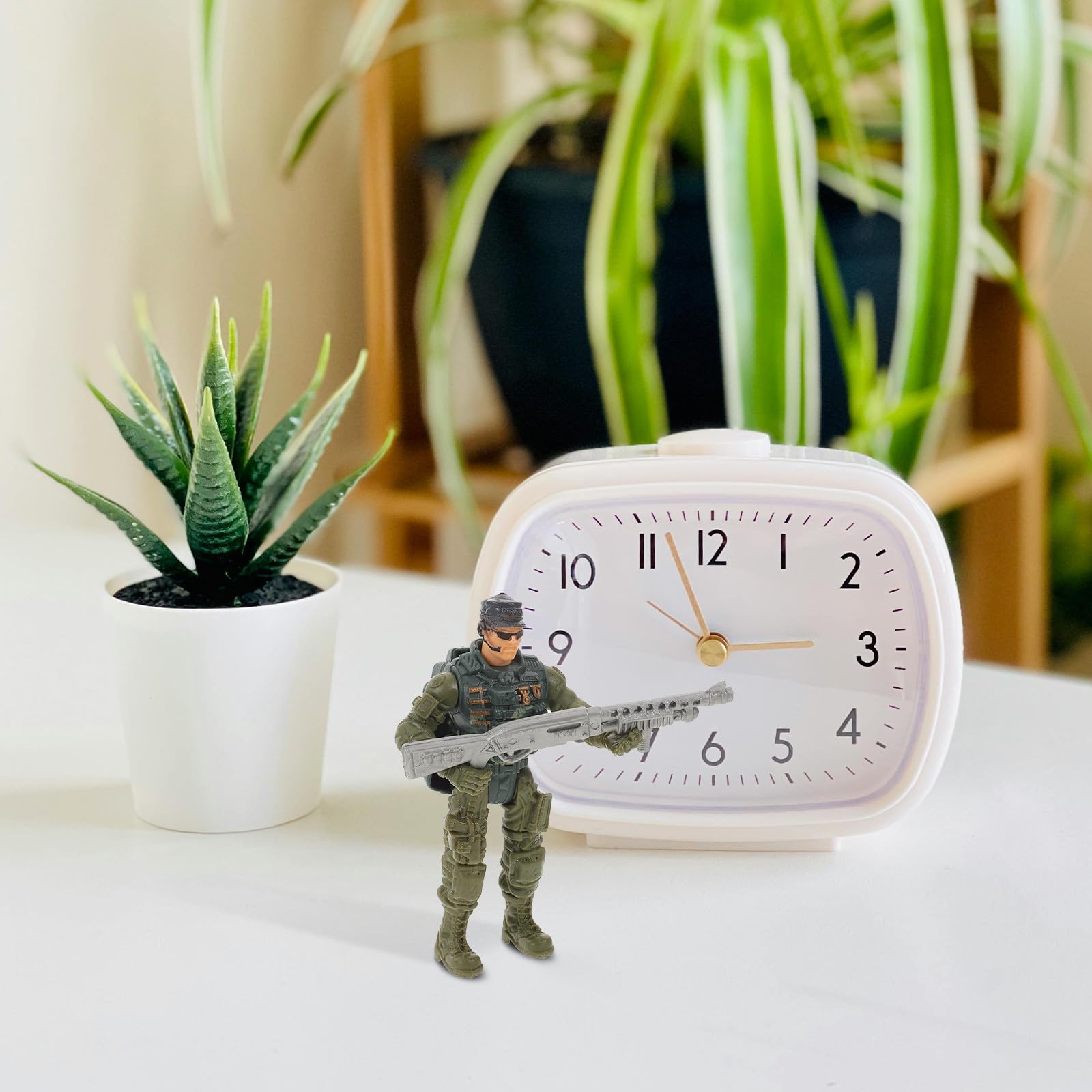 Gatuida Soldatini in Plastica Miniature Giocattolo di Omini Esercito Giunti Snodabili Accessori per Collezionismo e Decorazioni per Feste Tema Militare