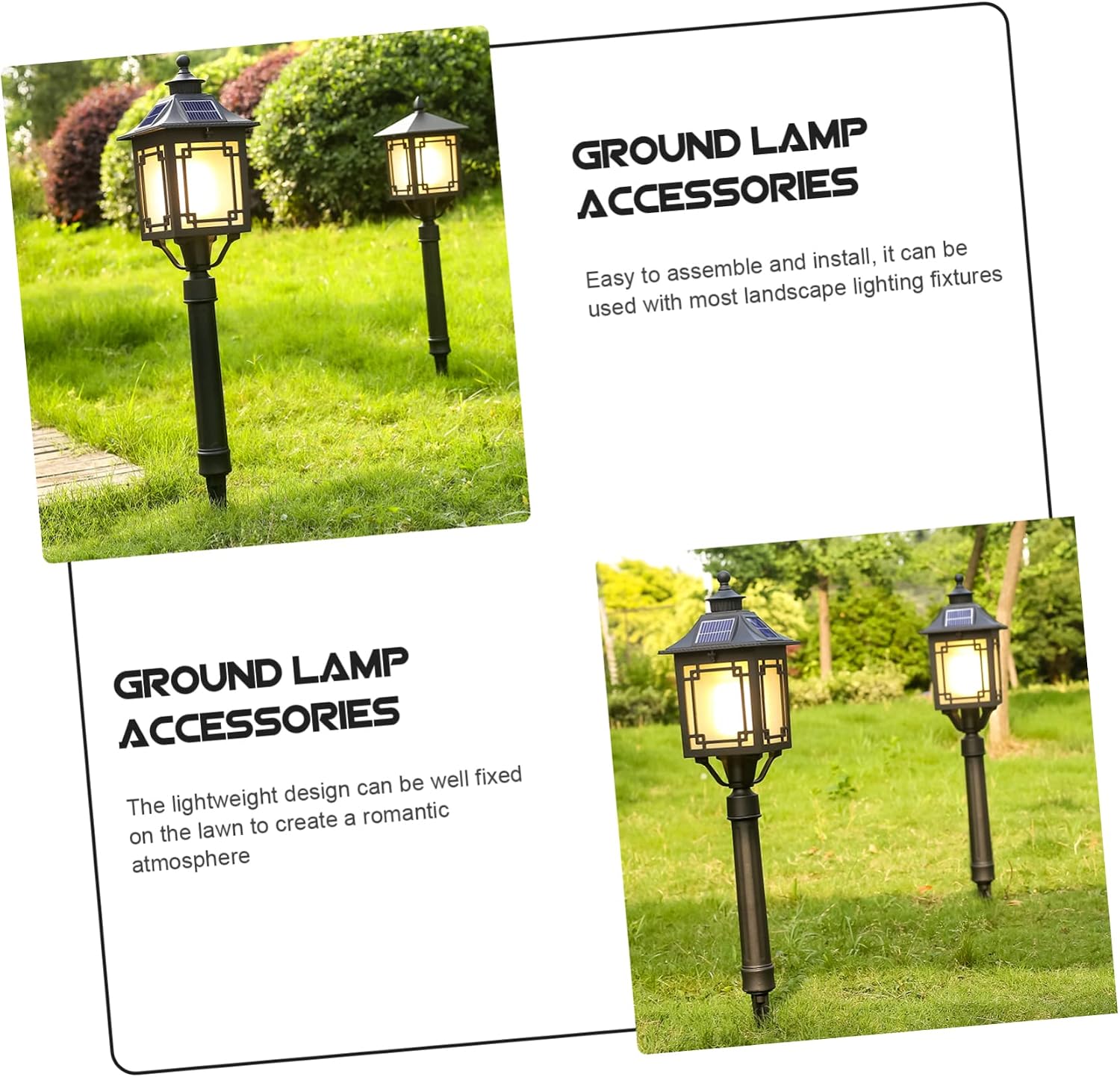 20pcs Plastic Ground Spike for Led Landscape Lighting Durable and Rust Resistant for Garden Decoration and Outdoor Events