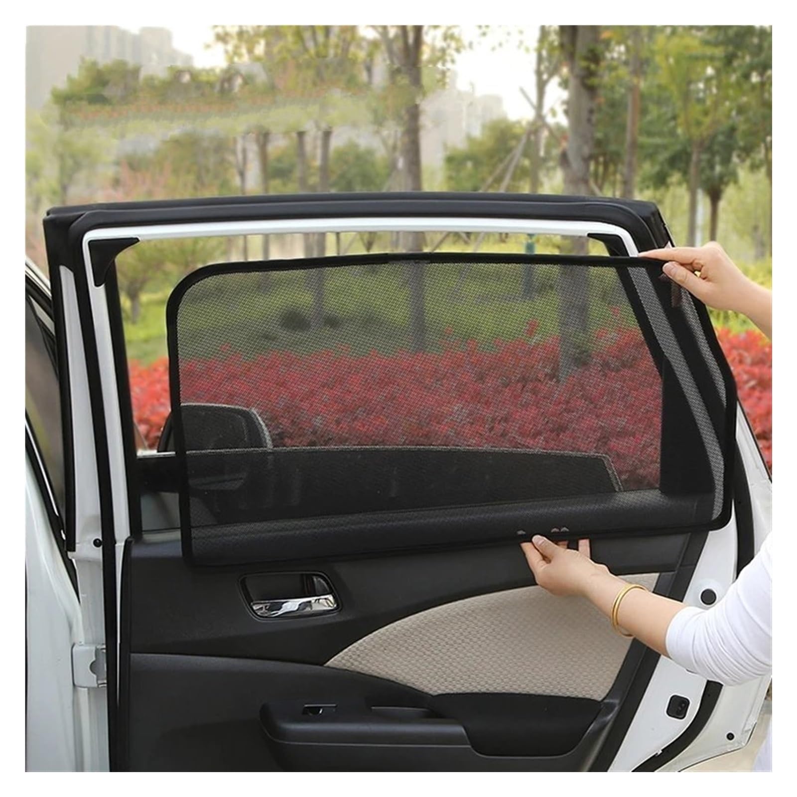 Parasol magnético Coche para Mazda 2 para Hatchback DJ para Demio 2014-2020 Parabrisas Delantero De Coche Cortina Lateral Trasera Visera Parasol Parasol Ventana Coche (Color : 2Front 2Rear)