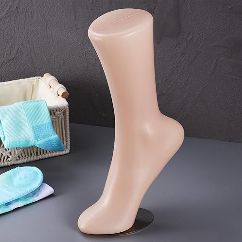 Miniatura 3 de EXCEART Modelo de calcetín de pie de maniquí, exhibición de calcetines de pie femeninos magnéticos, pulsera de tobillo para calcetines cortos,