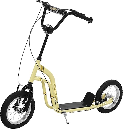 Miniatura 10 de Aosom Youth Scooter Front and Rear Caliper Dual Brakes 12-Inch Inflatable Front Wheel Ride On Toy for Age 5