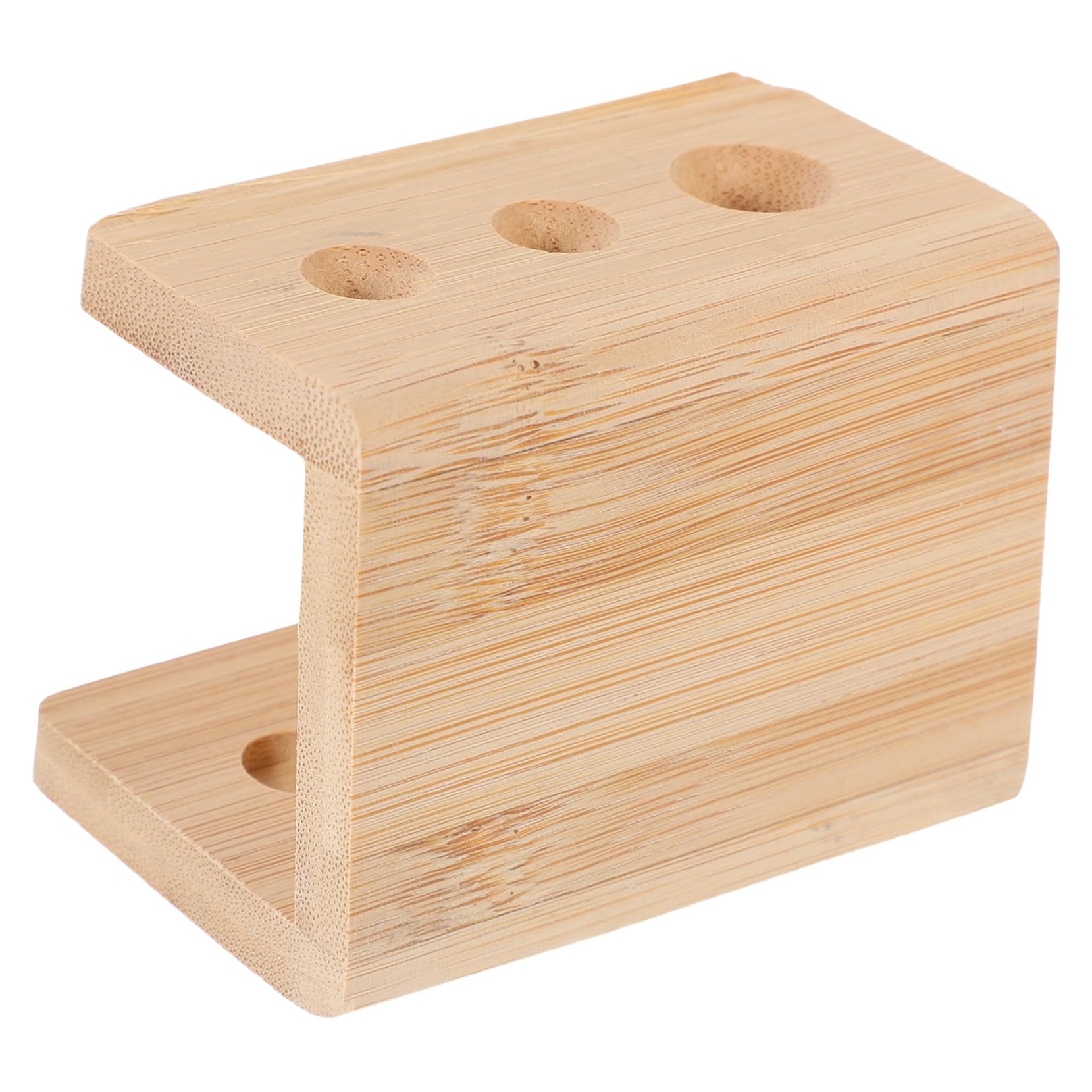 Support de dentifrice en bambou et porte-brosse à dents – Support de rangement de bureau écologique pour salle de bain – Brosse à dents élégante en bambou pour la maison et les voyages