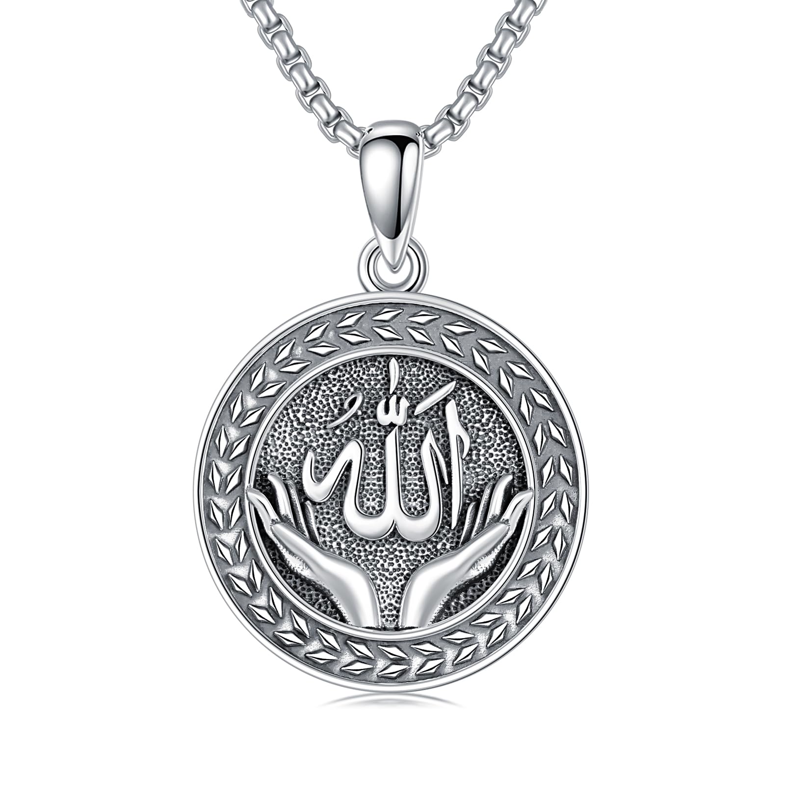 Islamischer muslimischer Islam, runde Edelstahl-Halskette, Gott Allah, Halskette, Kette, Damen/Herren, silberfarbener Schmuck günstig kaufen - Preis, kostenloser Versand, echte Bewertungen mit Fotos Islamischer muslimischer Islam, runde Edelstahl-Halskette, Gott Allah, Halskette, Kette, Damen/Herren, silberfarbener Schmuck günstig kaufen - Preis, kostenloser Versand, echte Bewertungen mit Fotos