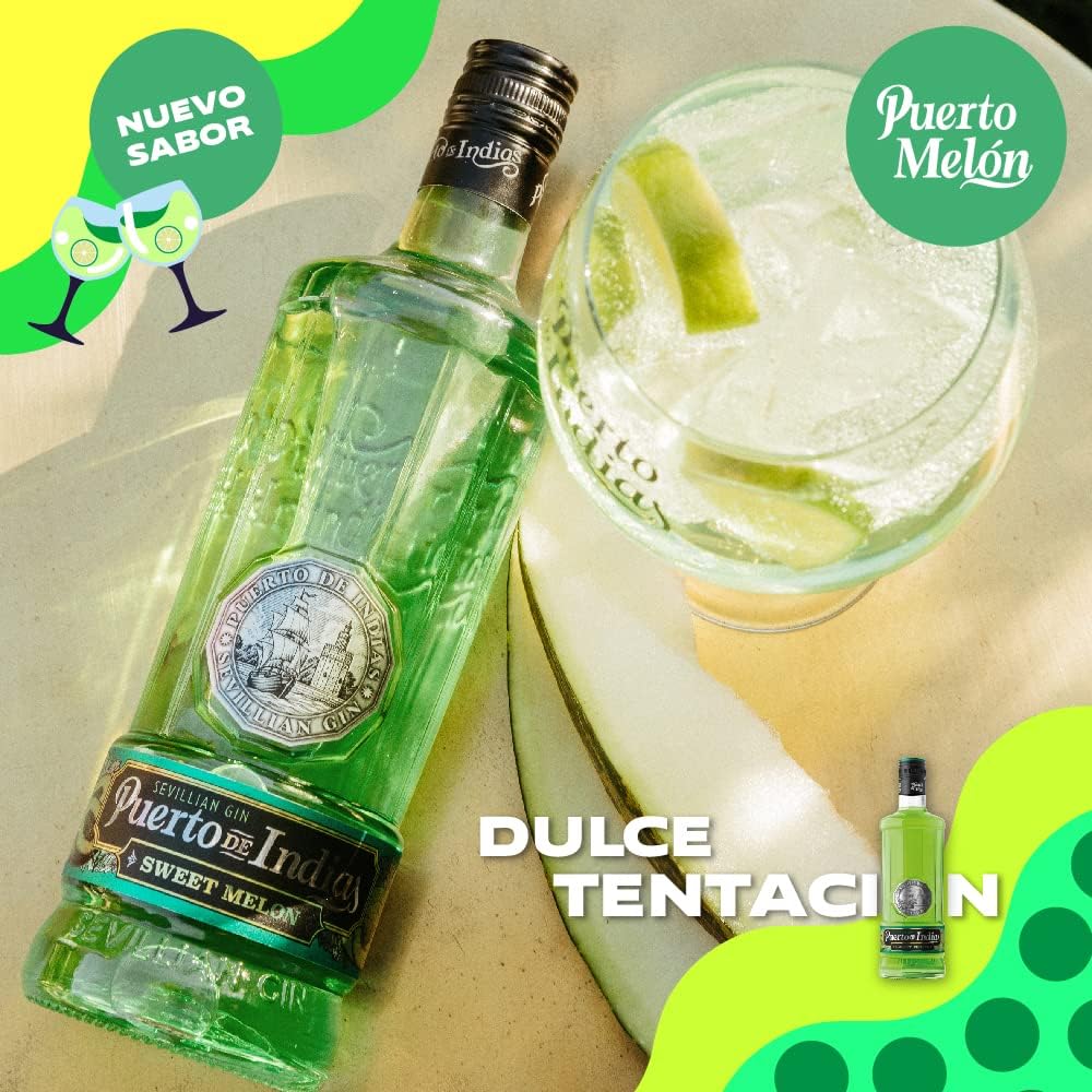 Puerto de Indias – Ginebra de Melon Premium – Sweet Melon Premium Gin – 70 cl – 37.5º