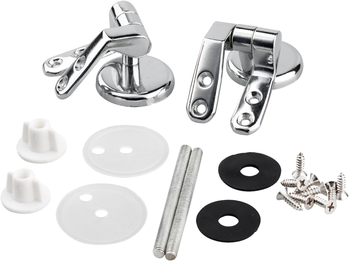 Set Cerniere Per Sedile WC - Cromate, Con Dadi E Rondelle, Facili Da Installare - Foto 5