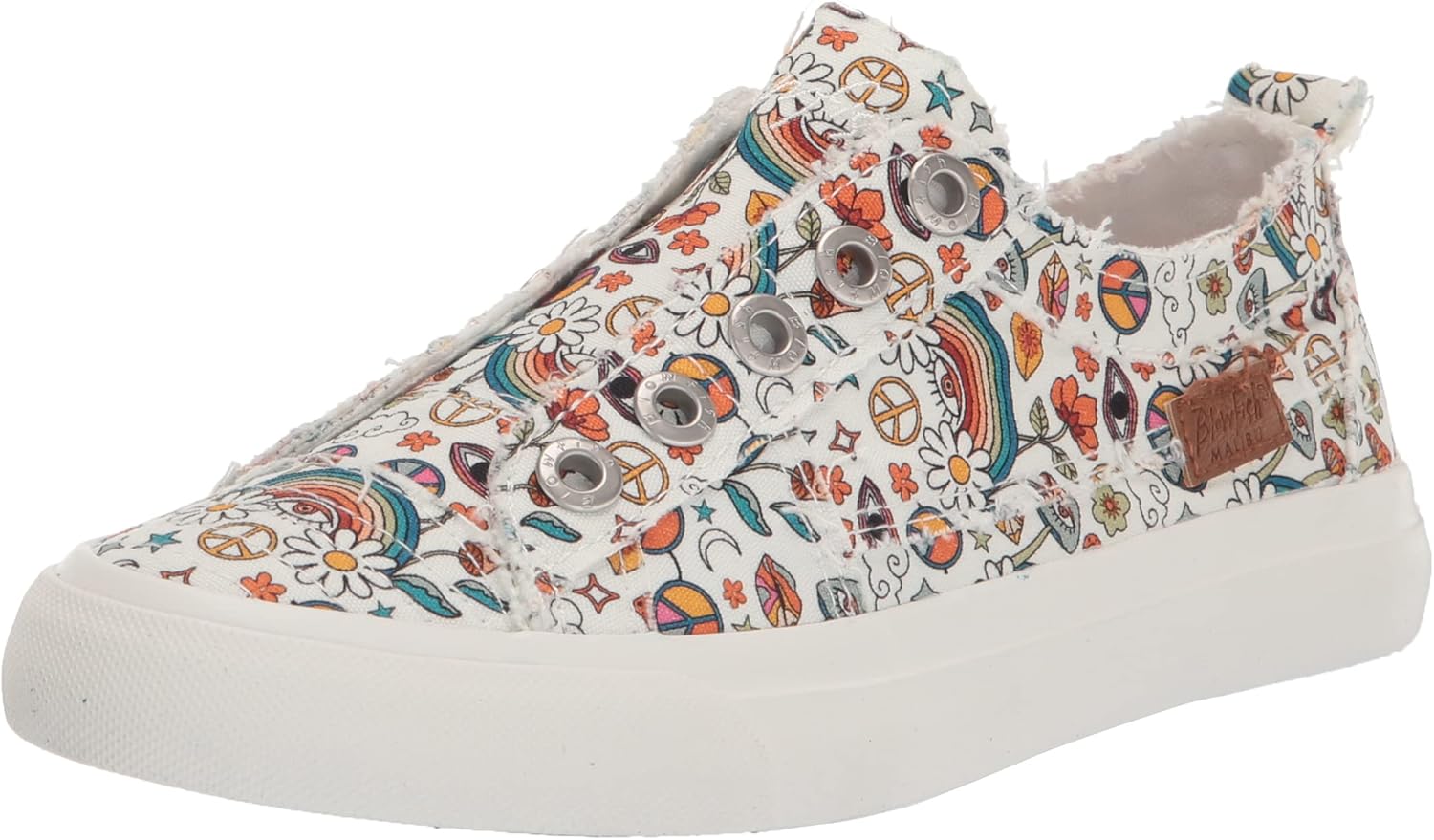 Blowfish Malibu Women's Zs-0061 Sneaker, Vanilla Viebes Canvas, 8.5