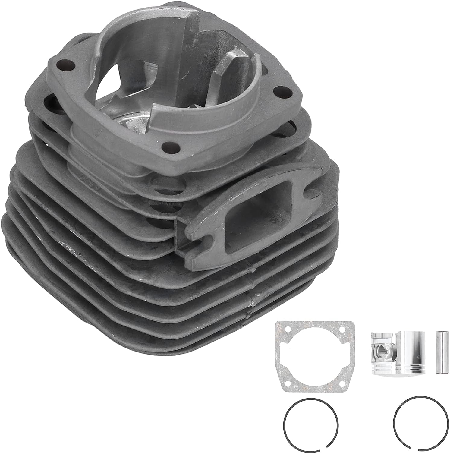 Cylinder Piston Kit 45.2mm High Performance Durable Chainsaw Spare Parts for 5 800 58cc Gasoline Chainsaw Iron Aluminum Alloy