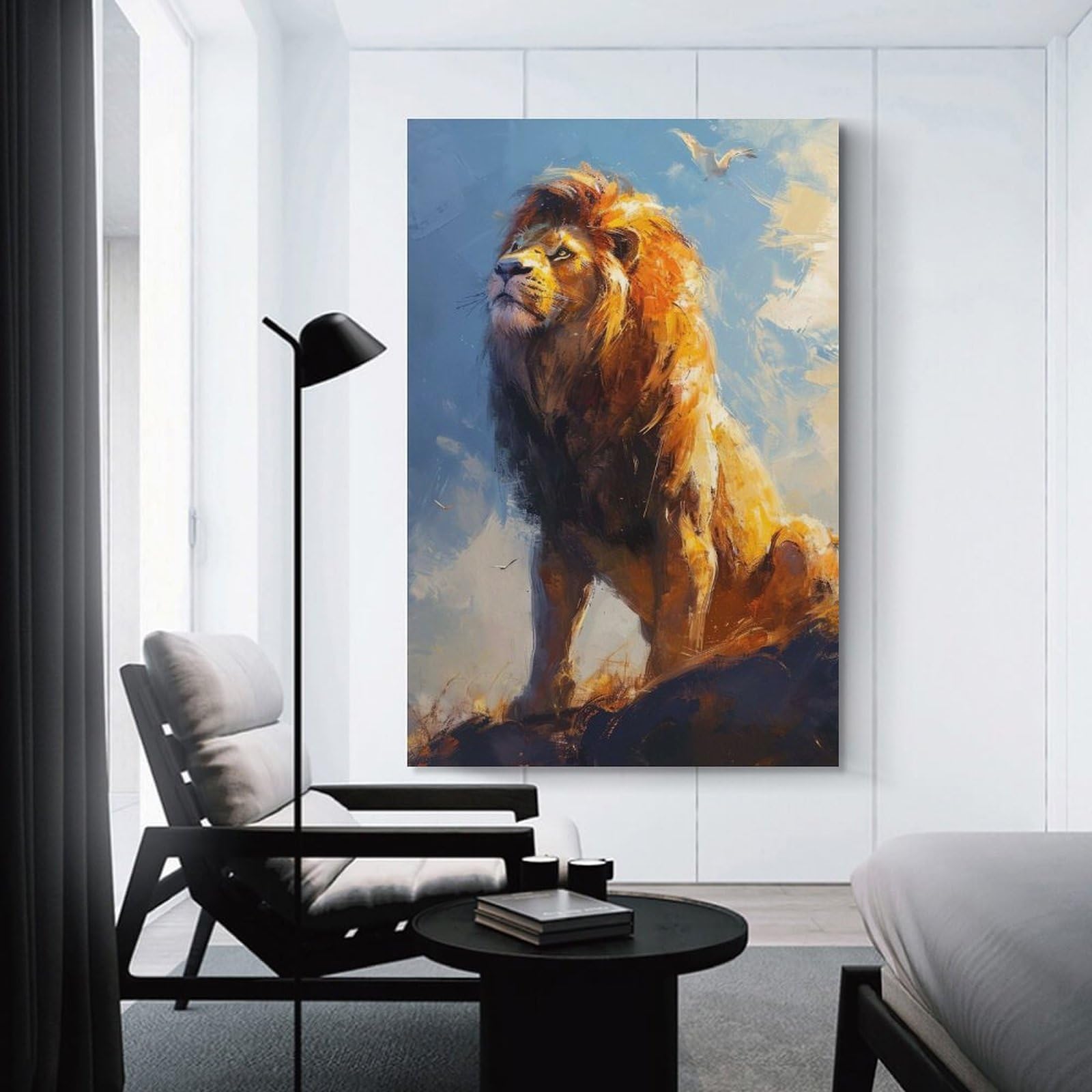 Junmoney Regal Rock Majesty Home Decor Wall Art 24x36inch(60x90cm), for Living Room, Lounge Or Sitting Room, A Home Accent with Warm Character