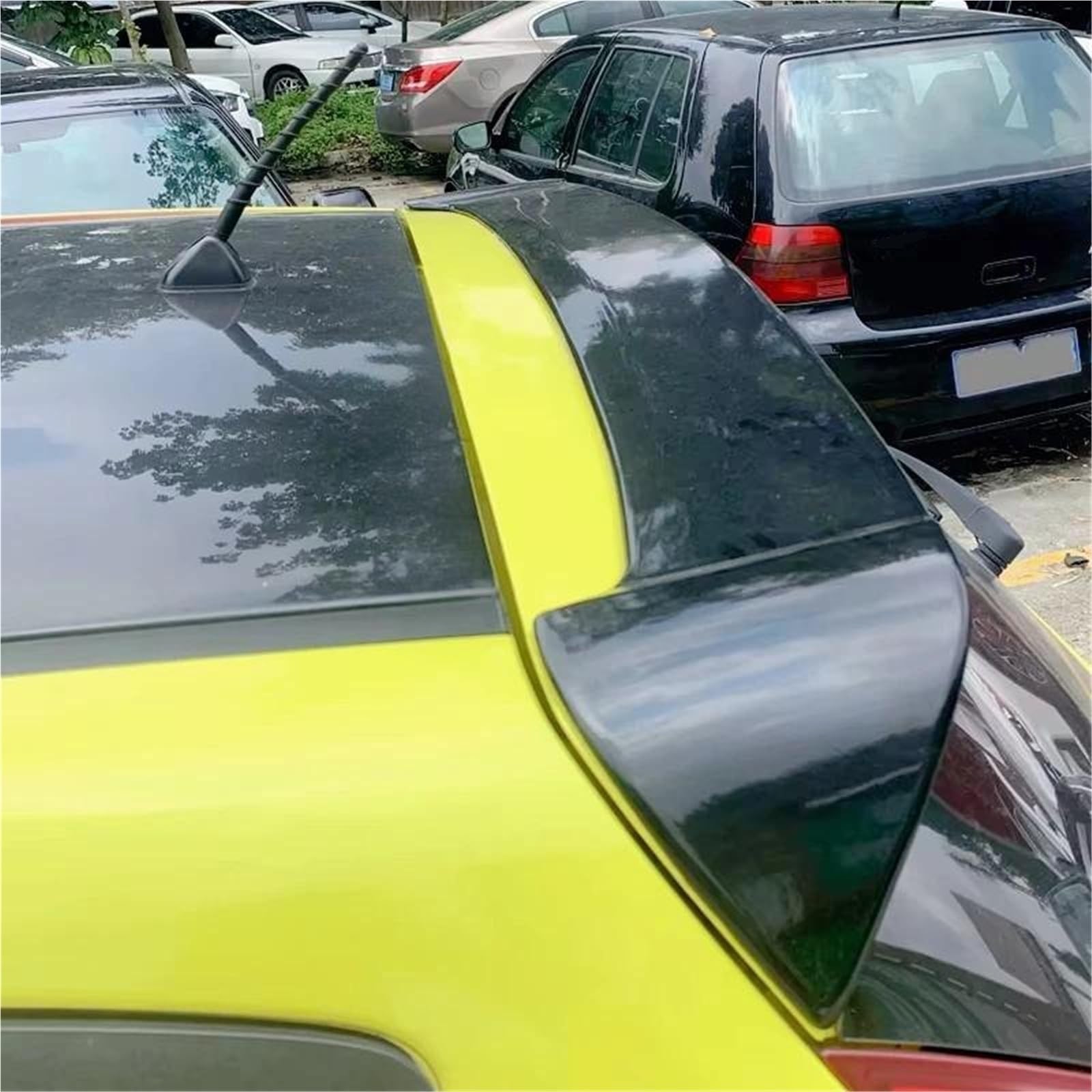 Dla H&YUNDAI I30 2008-2013 Skrzydło Na Klapie Lotka Tylny Spoiler Bagażnika Modyfikacji Skrzydła Z Pnia Tylny Spojler Dachowy Spoiler Trunk Wing(Black)