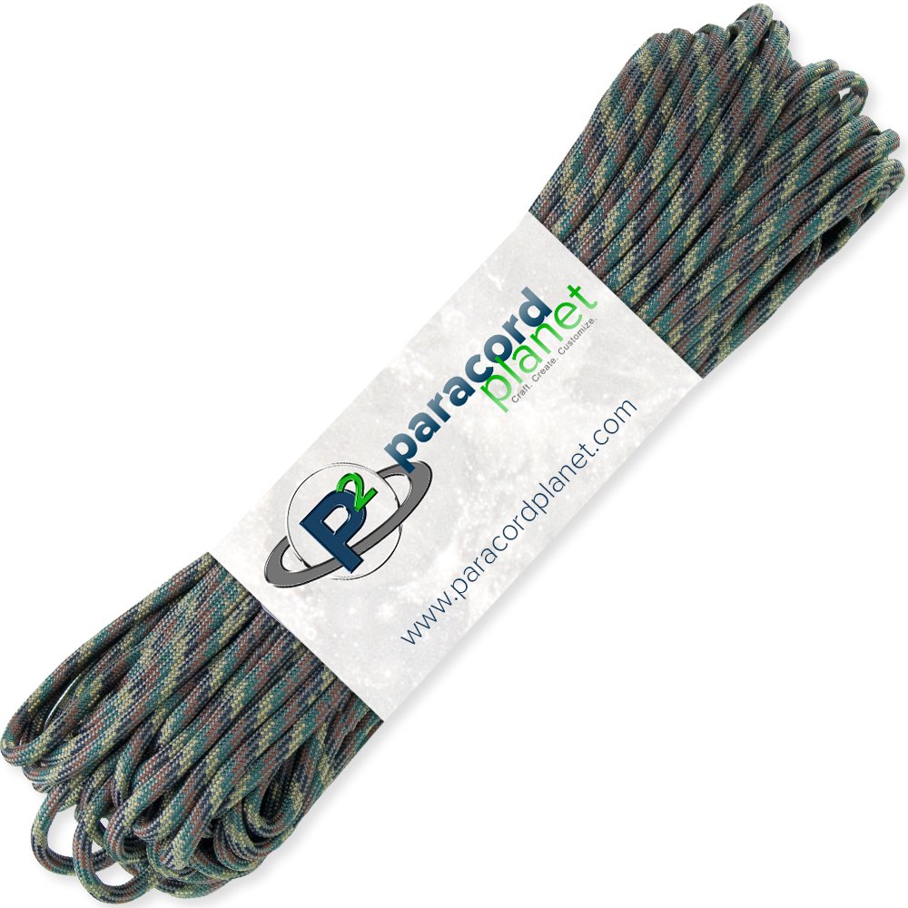 Paracord Planet 550 Type III 7 Strand Paracord – 100% Nylon Core – 550-Pound Tensile Strength - Utility Cord – Tie-Downs, Camping, Crafting, Survival