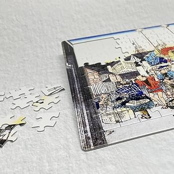 Amazon | ジグソーパズル 歌川広重 東海道五十三次 日本橋 朝之景 A4