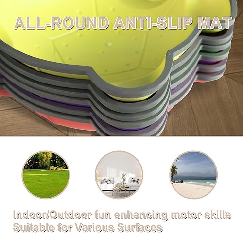 Miniatura 6 de Gentle Monster Stepping Stones para niños, juego de 6811 piezas para equilibrio con parte inferior antideslizante, coordinación de ejercicio y