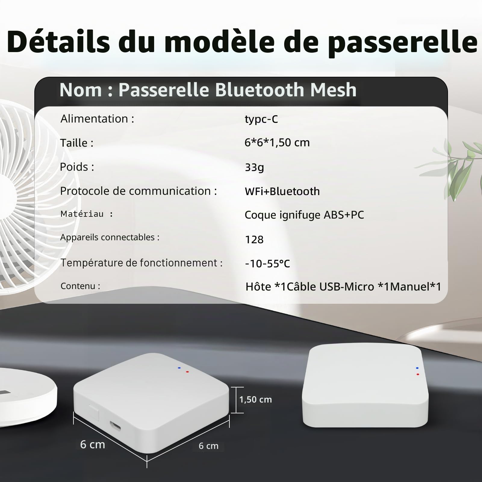 Passerelle Tuya, peut contrôler n'importe quel appareil intelligent Tuya pour le déverrouillage à distance, pour serrure de porte intelligente et boîte à clés