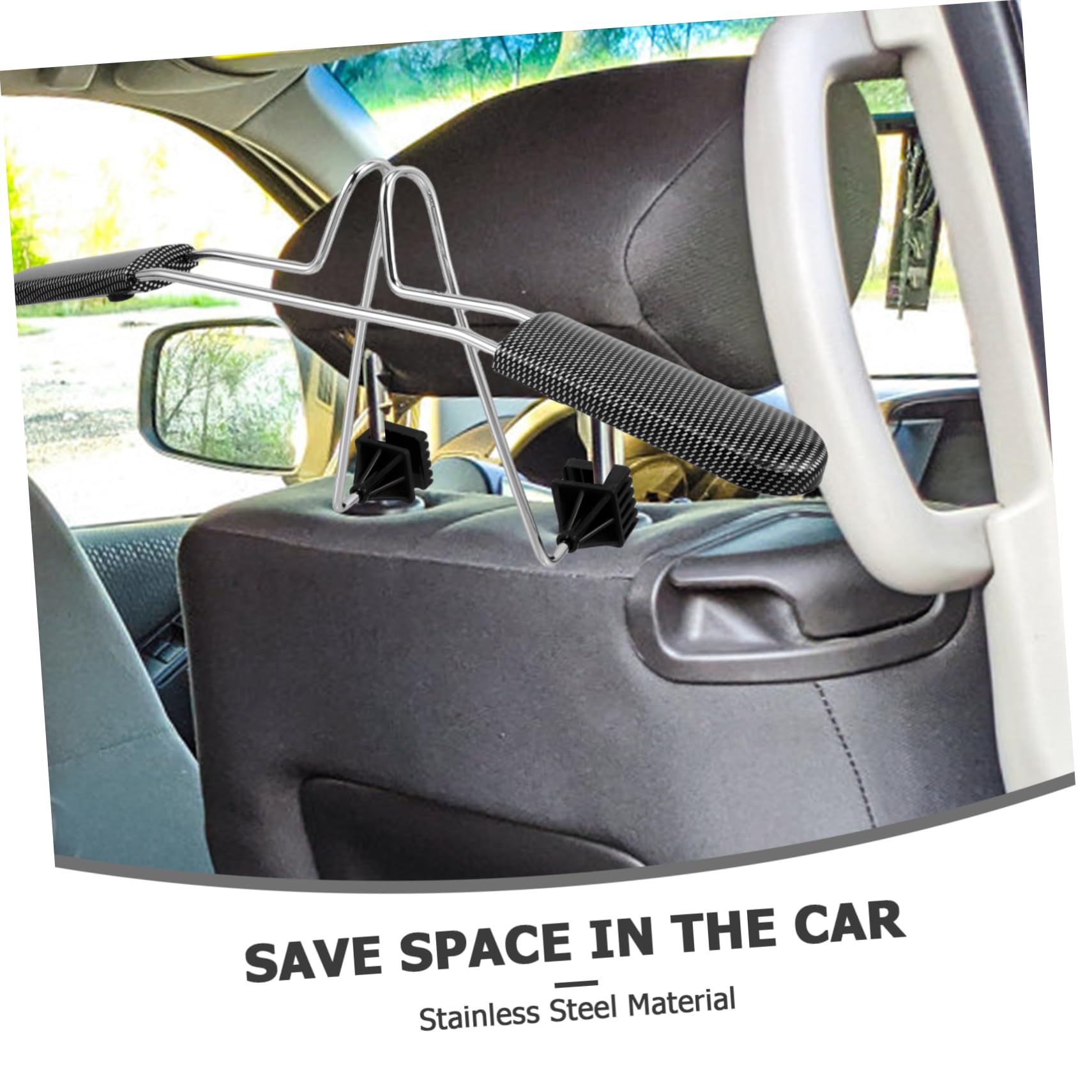 IMIKEYA Appendiabiti in Metallo per Auto Appendiabiti per Poggiatesta Organizer per Vestiti da Viaggio Grucce per Auto in Acciaio