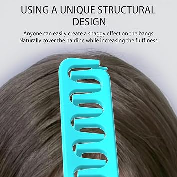 Texture Comb, Volumizing Wide-Tooth Hair Styling Comb, Roots Volume Tool, Foundation Capacity Apparatus Maximum Lift, Bangs Seam Grooming Accessory For Women, 8.86 x 4.13 x 0.94 Inches (green)