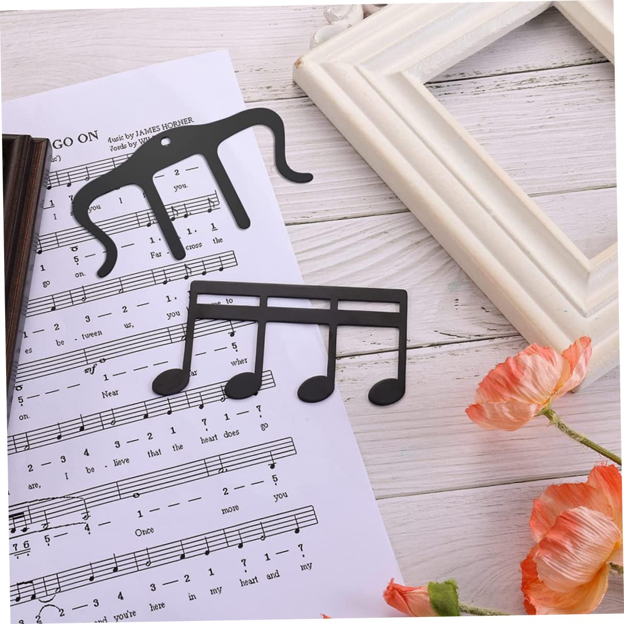 Abaodam 10stücke Förmige Metall Notenklammern Praktische Musikblatt-halter Für Klavier Und Instrumente Starke Haltekraft Zum Öffnen Von Notenbüchern Vermeidung Von Seitenumblättern