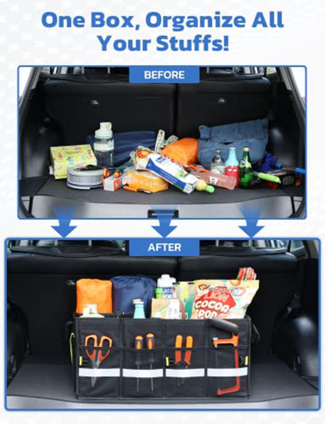 Kofferraum-Organizer, Kompatibel für VW Golf Cabriolet/Sportsvan, Autoteile