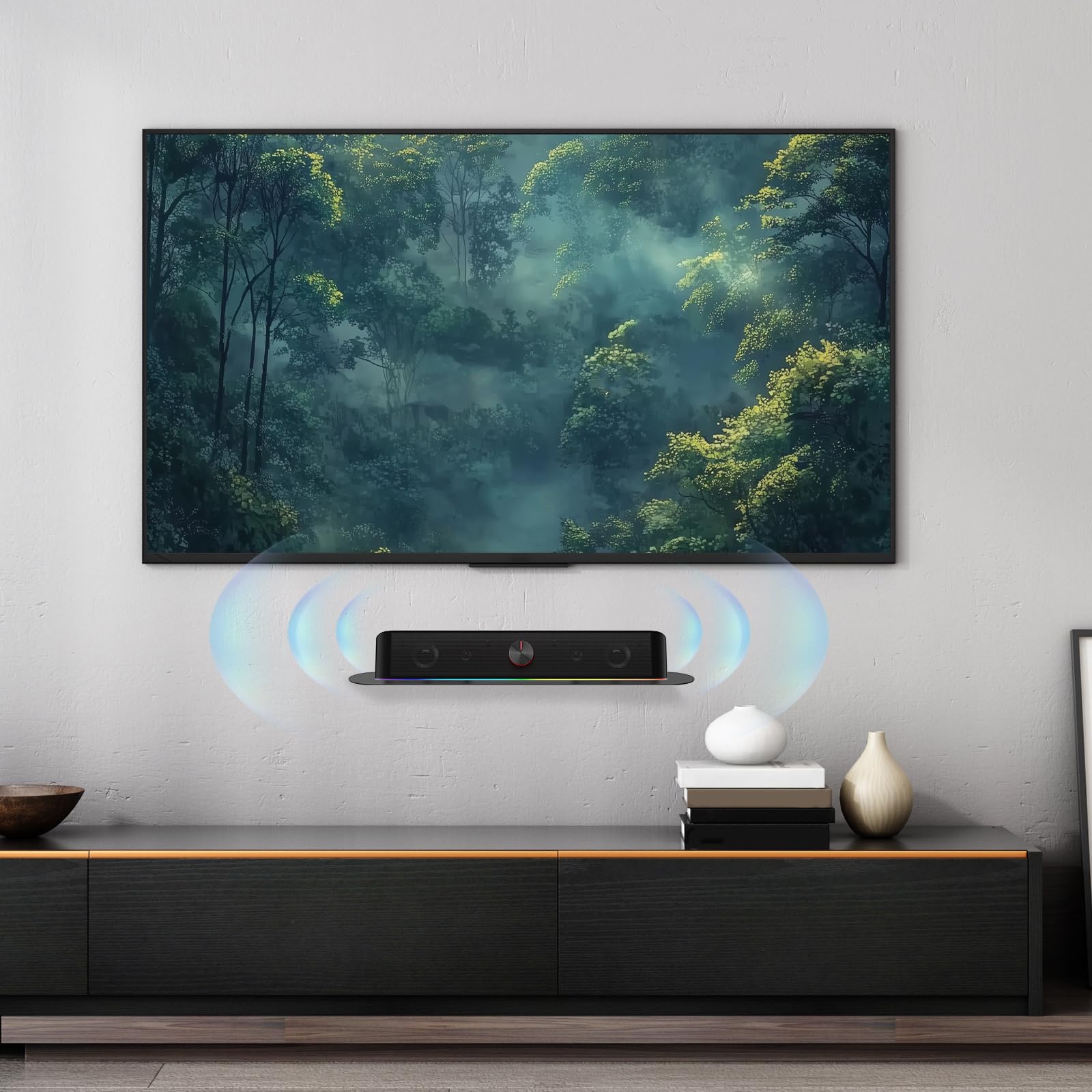 Uchwyt soundbar do Sonos Beam, uchwyt ścienny kompatybilny z Gen 1 i Gen 2, Sonos Beam Sound Bar, uchwyt montażowy pod telewizorem, łącznie z niezbędnym sprzętem montażowym, uchwytami