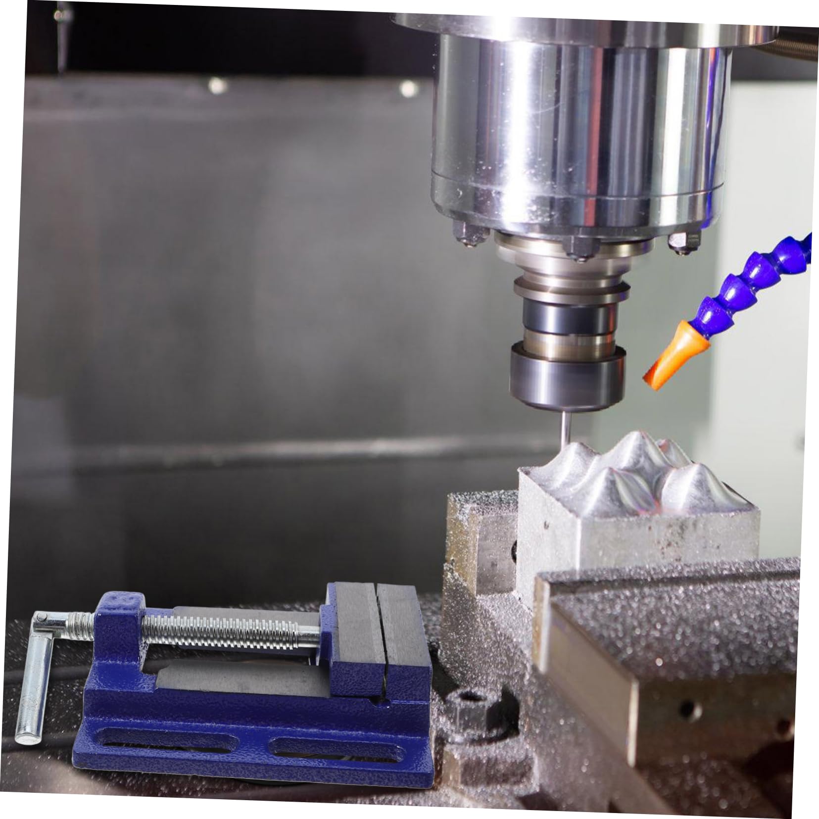 Zerodeko Banco para Taladro de Columna y Fresadora, Acero Resistente, Apertura 80mm, Adecuado para Taller y Mesas de Madera
