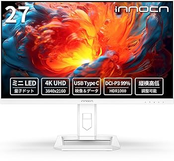 4kモニター　INNOCN 27M2U  mini LED 27インチ 60Hz INNOCN 27M2U 4K Mini LED Monitor Unboxing - YouTube
