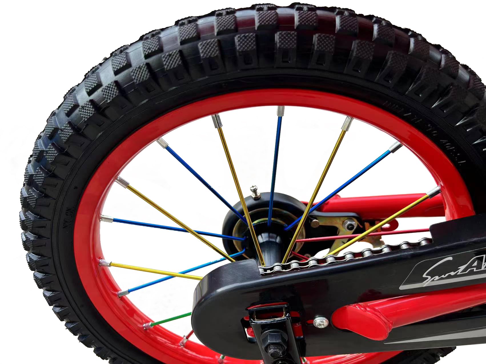 Vélo Moto Cross 16 Pouces – Garçon 4-8 Ans – Bleu, Léger, Freins à étrier – Roulettes Amovibles