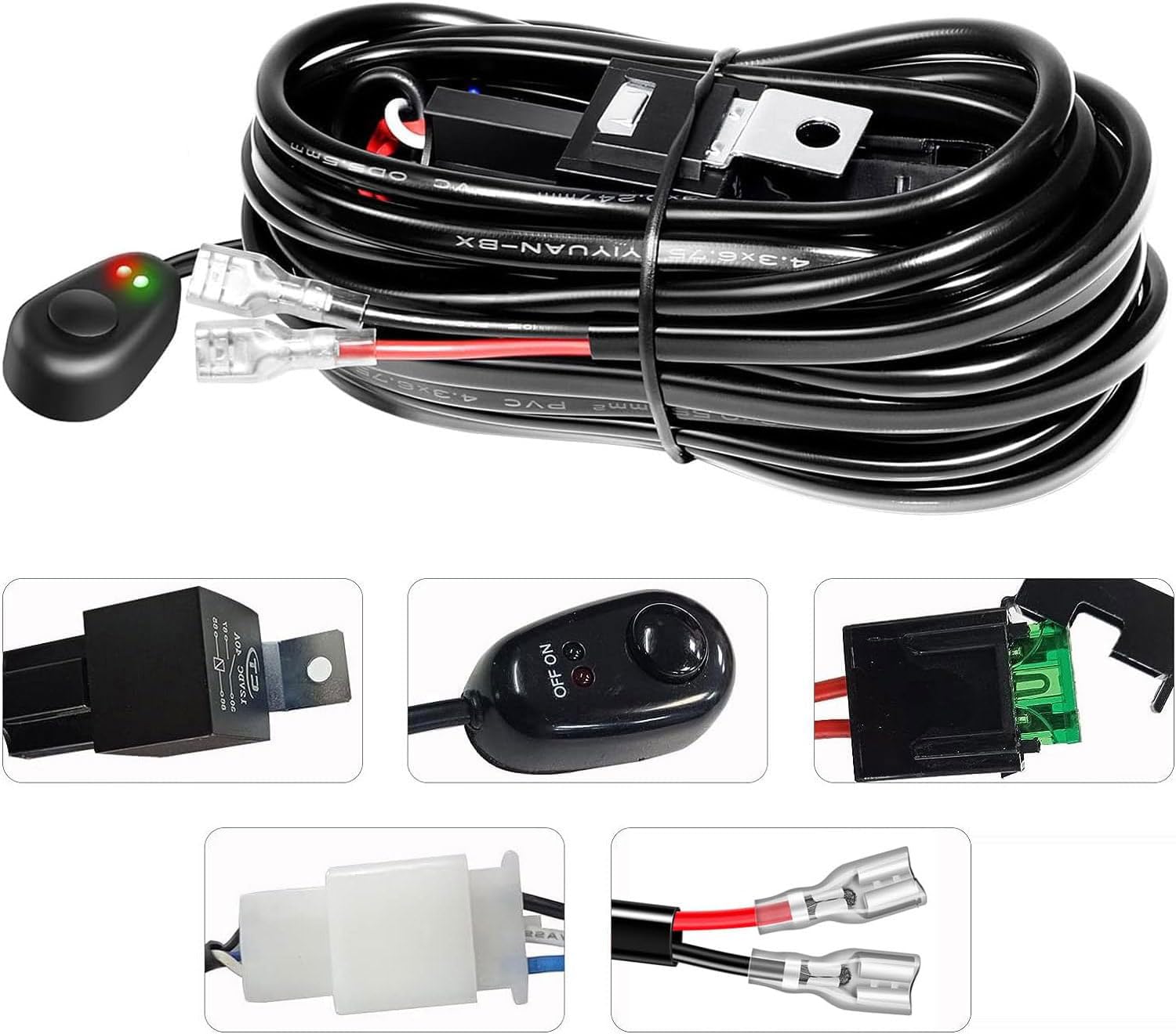 Willpower 540W arco Barra Led Fuoristrada Con 12V Cablaggio Kit, 42 pollice Barra a led 12v per Auto Trattore Camion ATV Barca 4x4