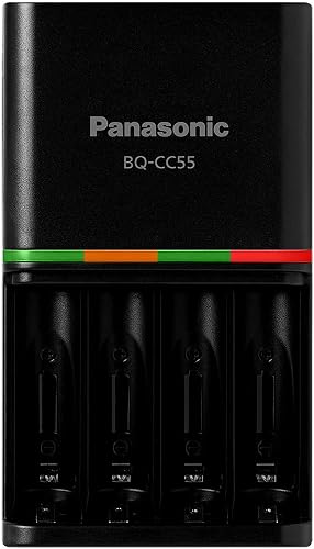 Panasonic BQ-CC55KSBHA eneloop pro 4-Hour Quick Charger with LEDs