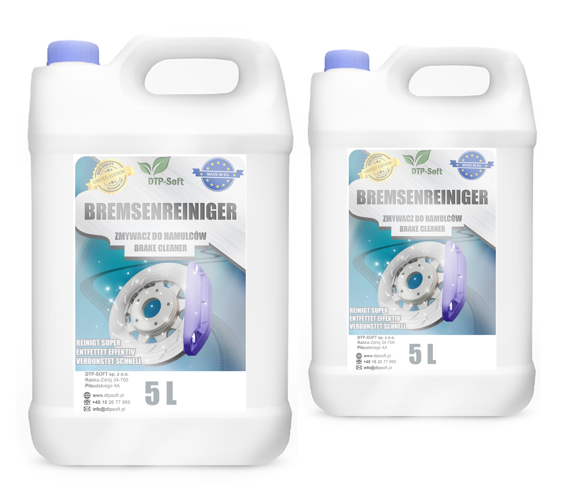 Nettoyants de freins sans acétone de 10 l pour professionnels