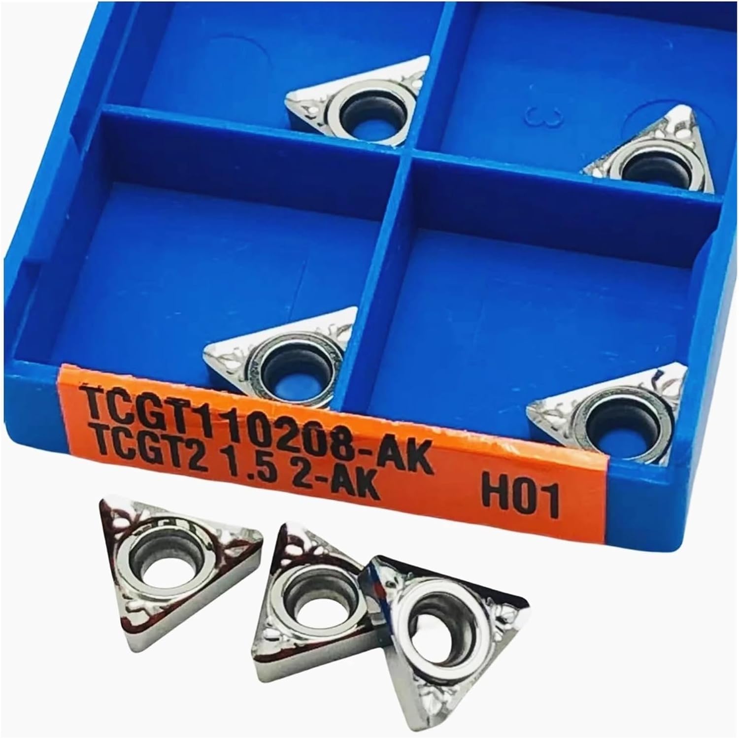 10 pcs TCGT110202 TCGT110204 TCGT110208 AK H01 aluminum inner circle CNC carbide turning tools(TCGT110204-AK H01)