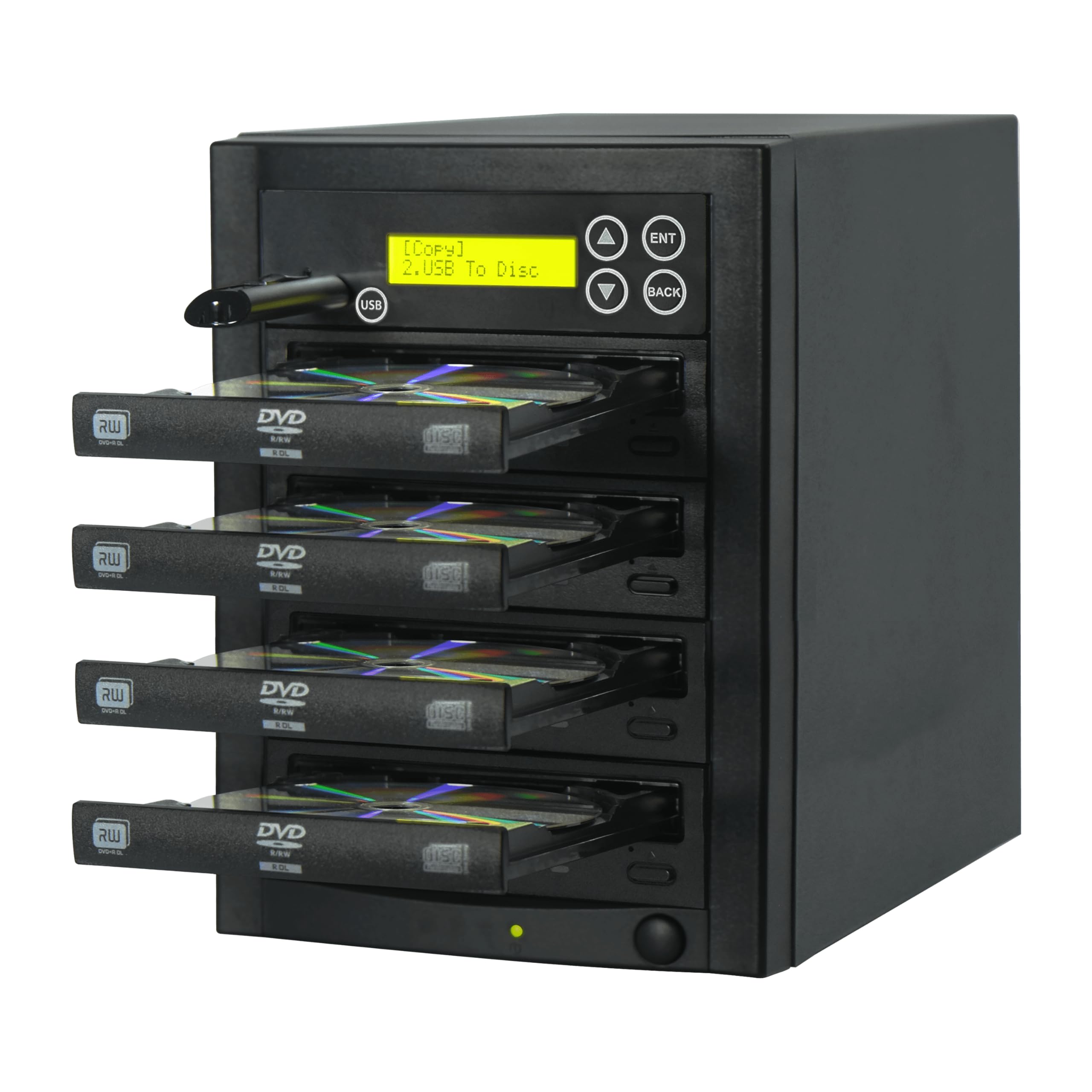 EZ DUPE Media Maven-Duplizierer – 1:3 Flash Media (USB) & Disc (DVD/CD)-Kopierer