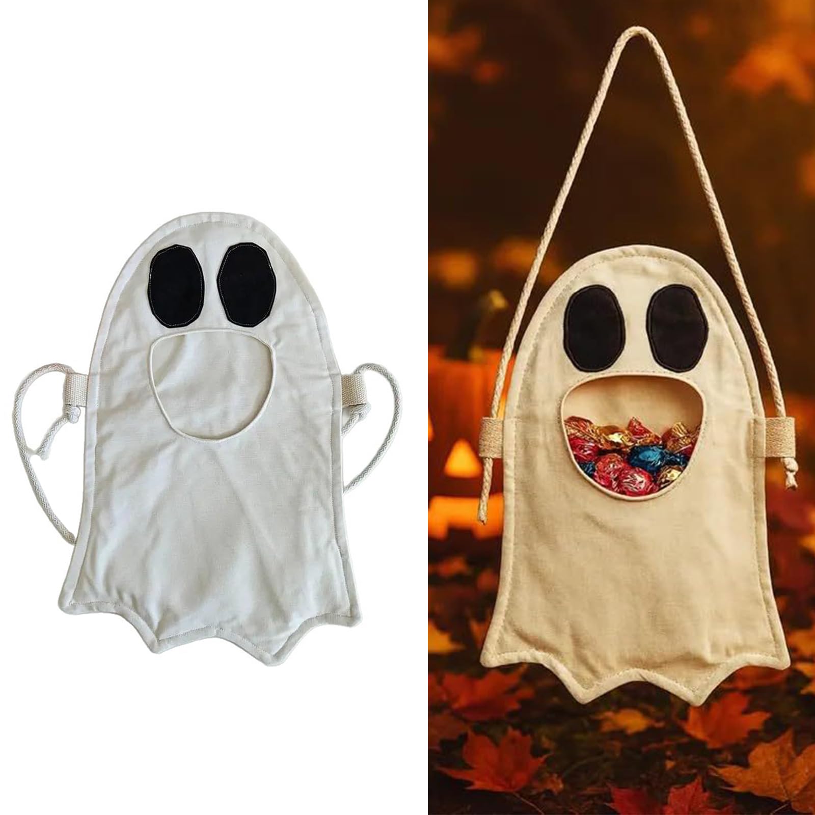 Torebki na słodycze, Torba „cukierek Albo Psikus” Trwałość Tkaniny Woreczki Na Halloweenowe Cukierki