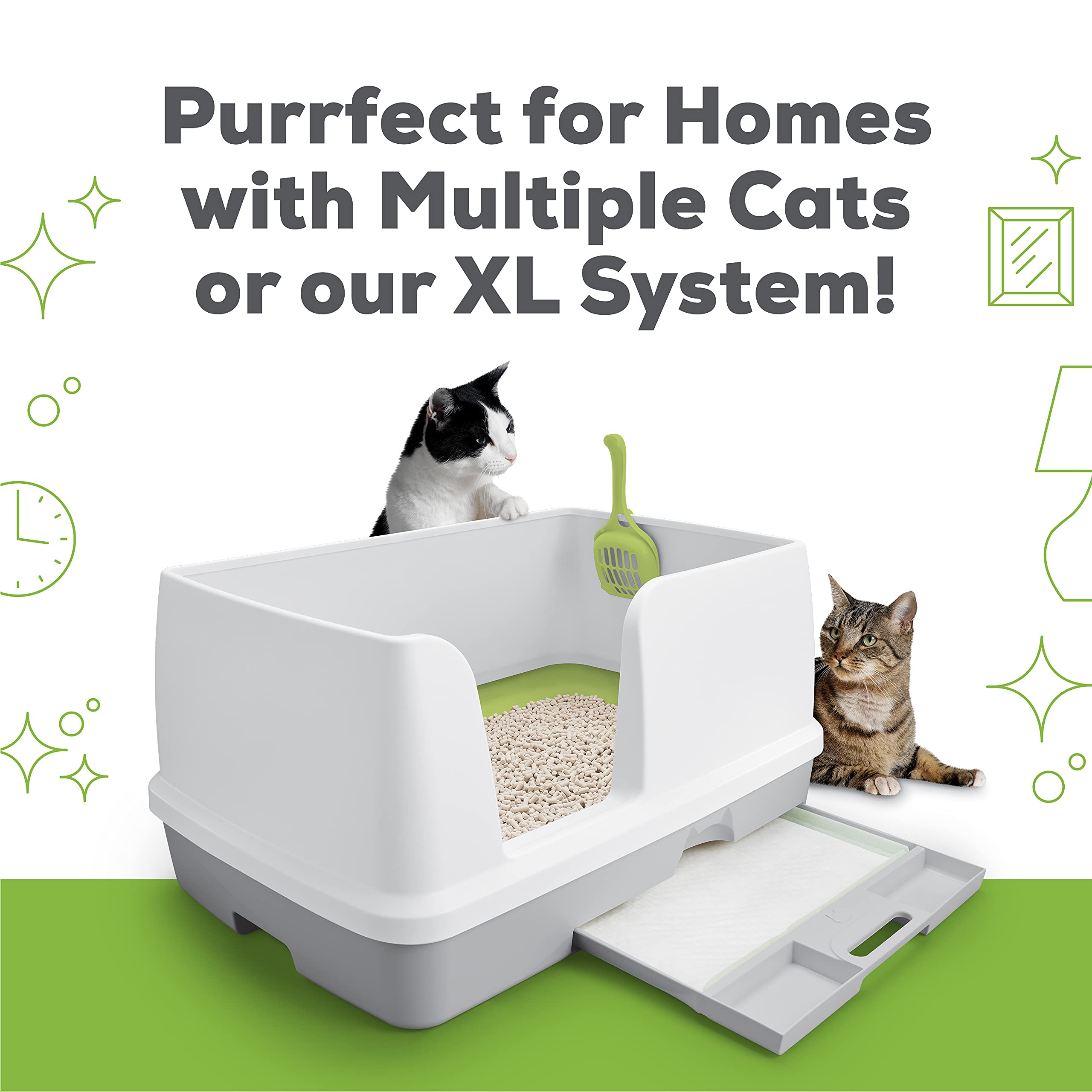 Purina Tidy Cats Breeze Litter System Bundle Pads + Pellets Refills