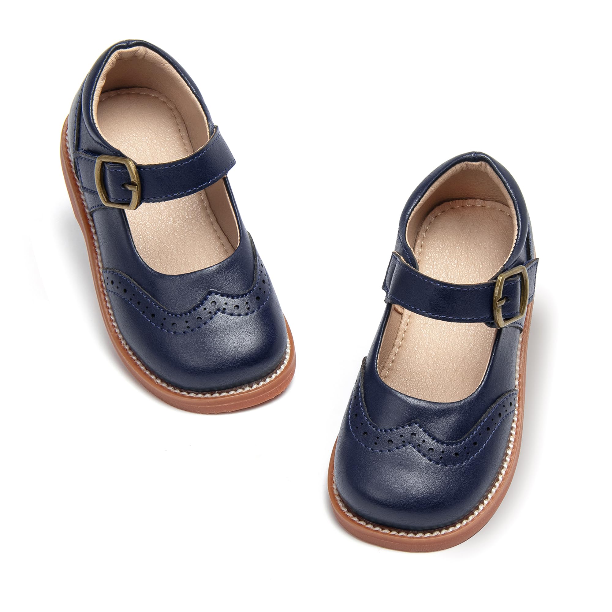 Otter MOMO Toddler Little Girls Oxford Mary Jane School Uniform Dress Shoes