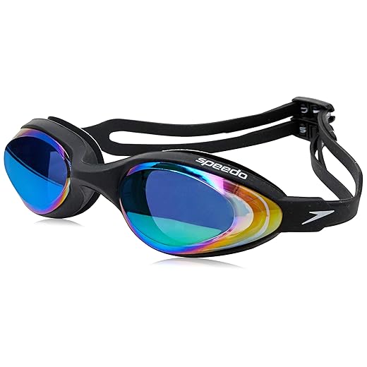 Óculos de Natação, Speedo, Hydrovision Mirror, Lentes Espelhadas com Proteção UV e Antifog, Vedação M