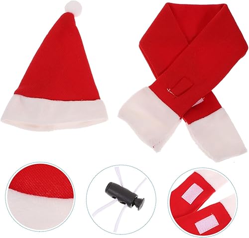 Miniatura 9 de POPETPOP Bufanda de lagarto de dragón barbudo para disfraz de Navidad, correa de reptil para leopardo, Gecko, mascota, Papá Noel, gorra de dragón