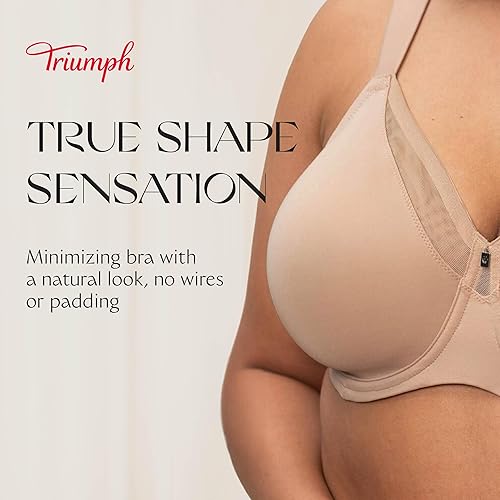 Miniatura 3 de Triumph True Shape Sensation - Brasier minimizador para mujer, soporte con aros, forma natural, comodidad durante todo el día, tallas de copa C-G