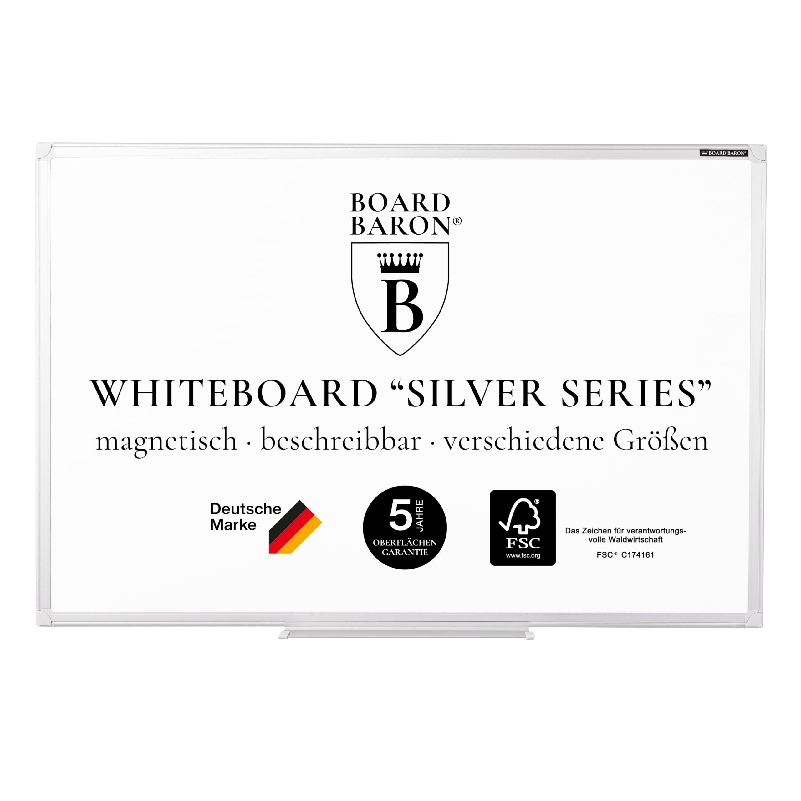 Whiteboard Silver Series | Magnettafel, (150 x 100 cm)