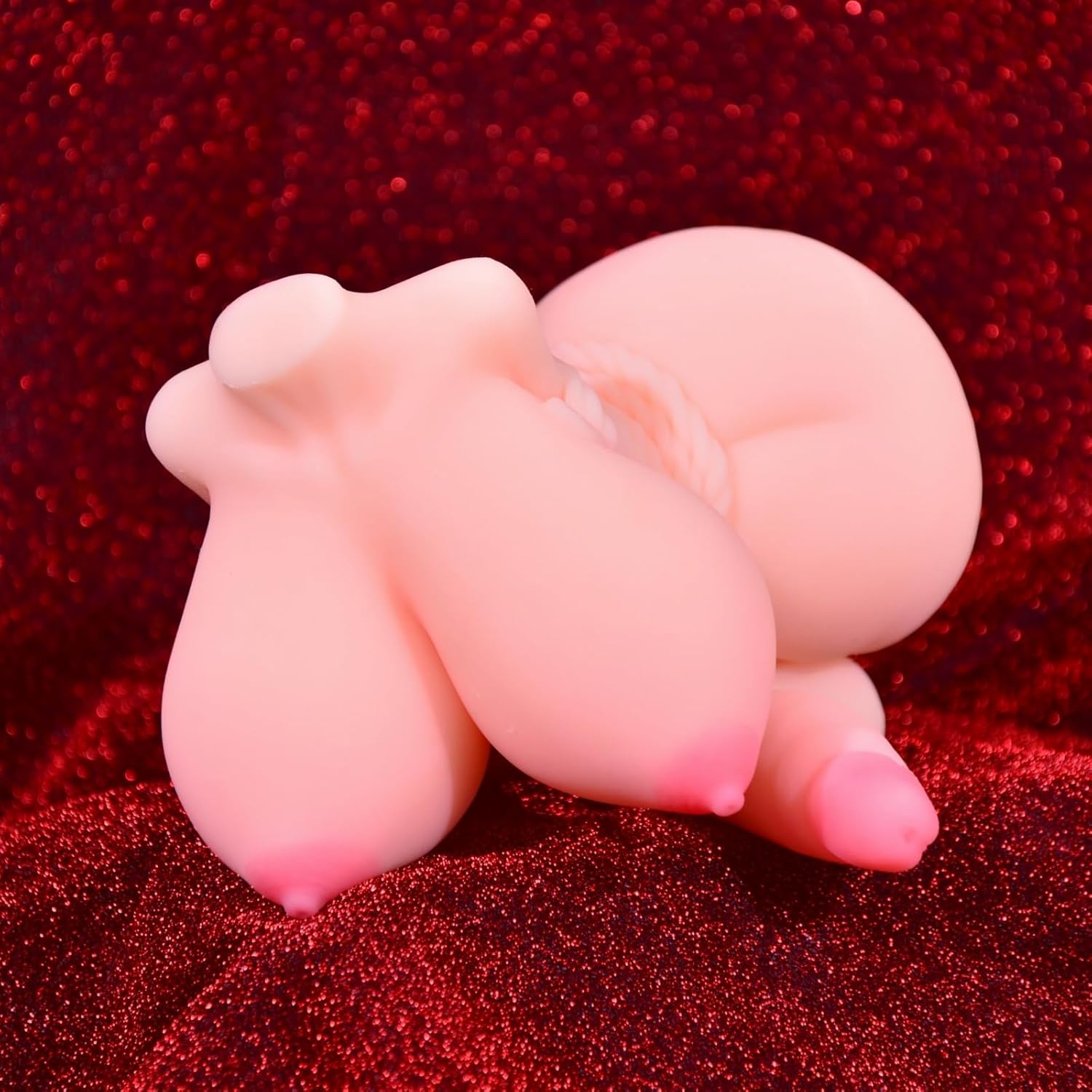 Shemale Sex Dolls SM Trans Sex Doll for Men with Peach Big Boobs and Realistic Dildo Mini TPE