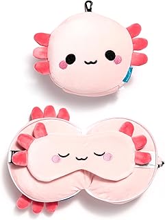Relaxeazzz Adoramals Maddie der Axolotl Reisekissen