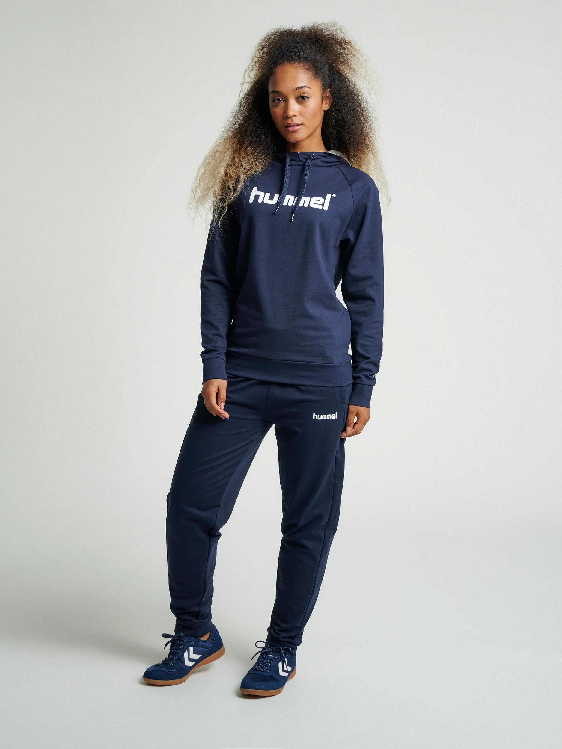 Hummel Damska bluza z kapturem z logo Hmlgo Cotton