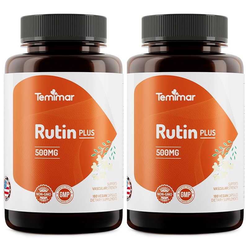 Temimar Suplemento de Flavonoides Rutin 500 mg, 360 cápsulas