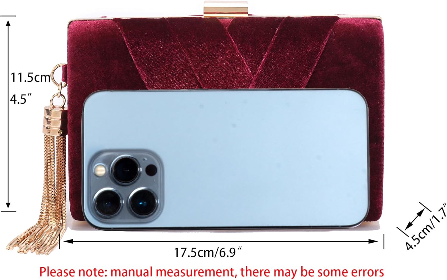 CARIEDO Women's Evening Handbag Clutch Bridal Purse for Wedding Prom Night Out Party - Image 3