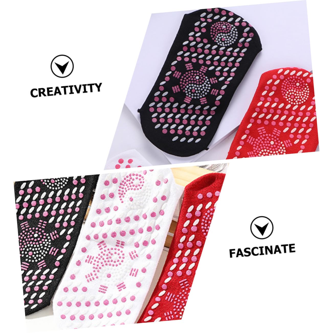 FOMIYES 6pares Calcetines Sanitarios Autocalentables para Mujer Calcetines Térmicos Cálidos y Transpirables Holgados para Hombre para Invierno y Actividades al Aire