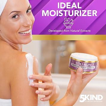 5Kind Collagen Firming Body Lotion 200ml - Collagen Body Cream for Women | Luxury Collagen Firming Cream - Neck Firming Cream for Loose Skin