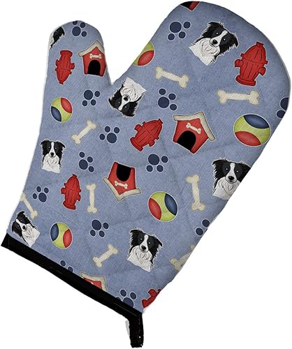 Caroline's Treasures BB4020OVMT Dog House Collection - Manopla de horno Border Collie, grande, multicolor