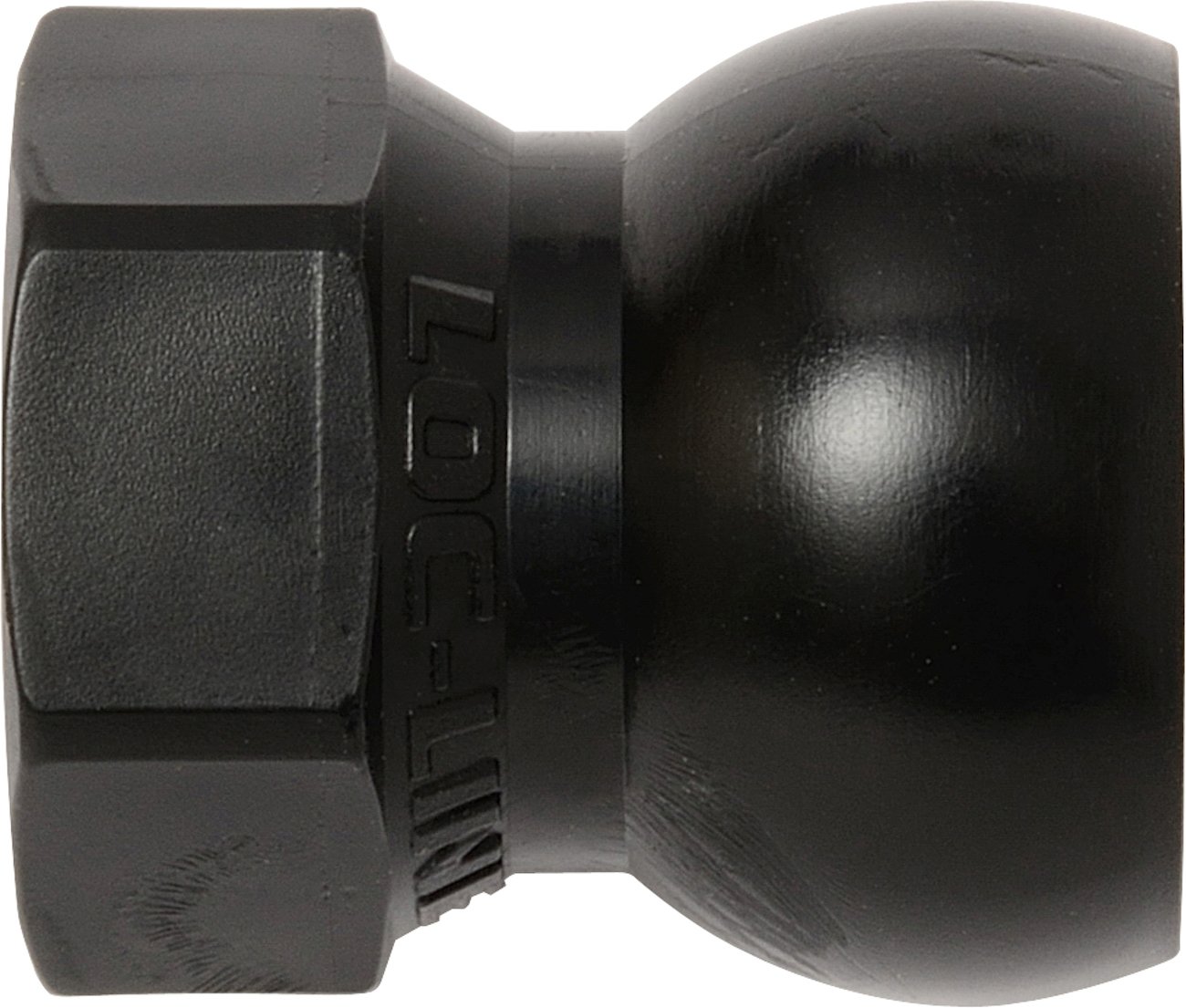 Loc-Line Coolant Hose Component, Black Acetal Copolymer, 3/8
