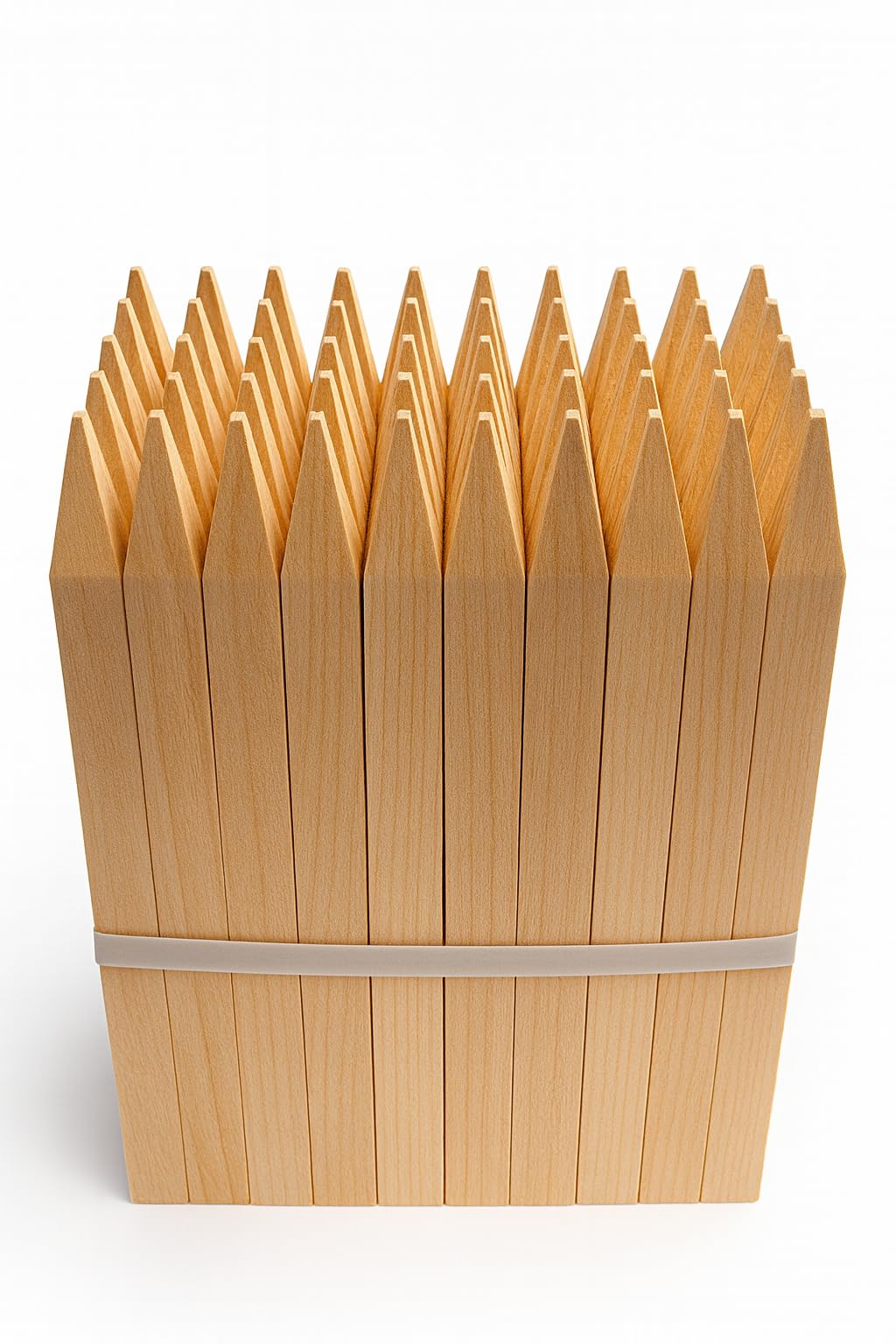 FERRETELIX® Paquete de 50 un Estacas de Madera 50 cms Largo 3 cms X 3 cms